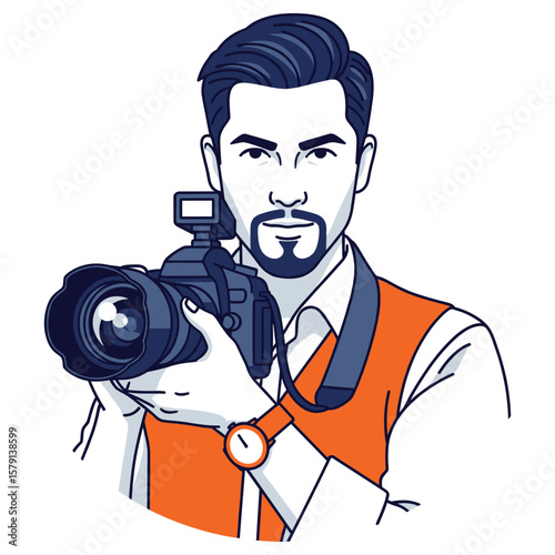 Professional Photographer with Camera