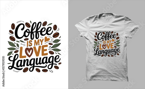 coffee is my love language coffee hot cup illustration, 