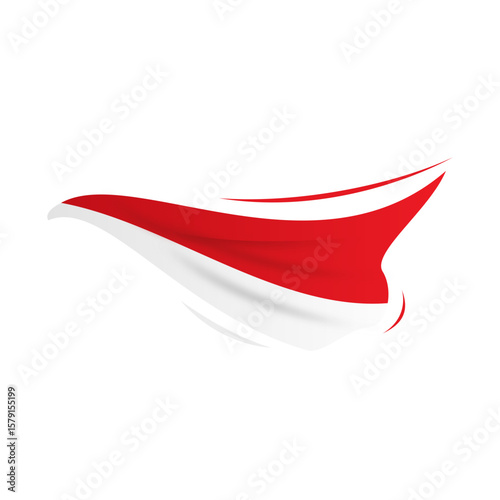 Free Download Patriotic Indonesia Ribbon for 17 August
 - GFXLoad