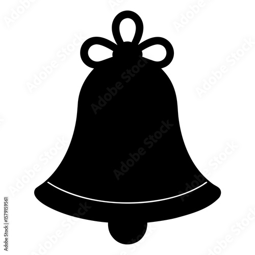 christmas bells isolated on white
