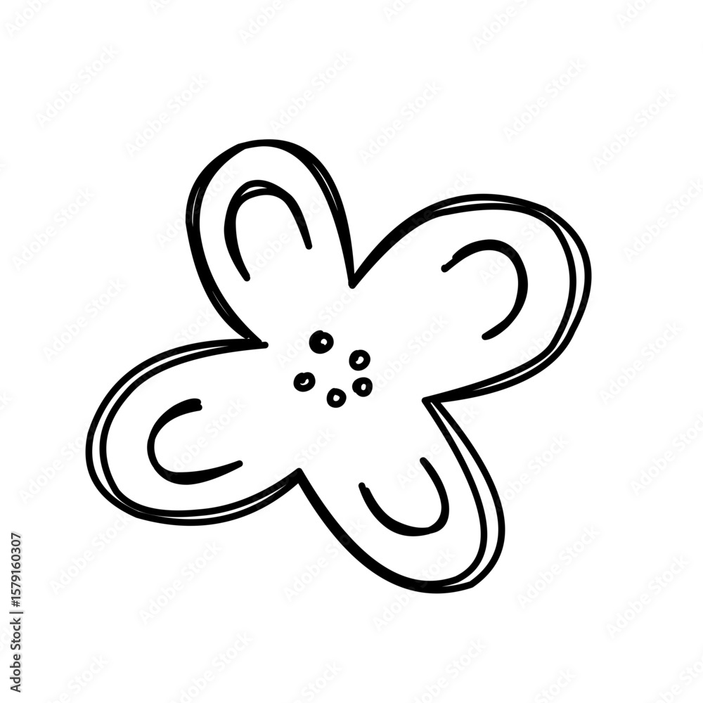 hand drawn doodle flowers hand drawn doodle flowers