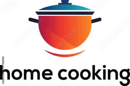Home Cooking Pot Logo Vector art