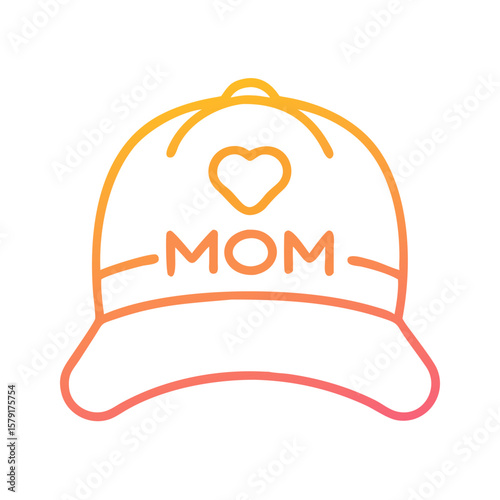 A stylish baseball cap that proudly proclaims love for mom and motherhood