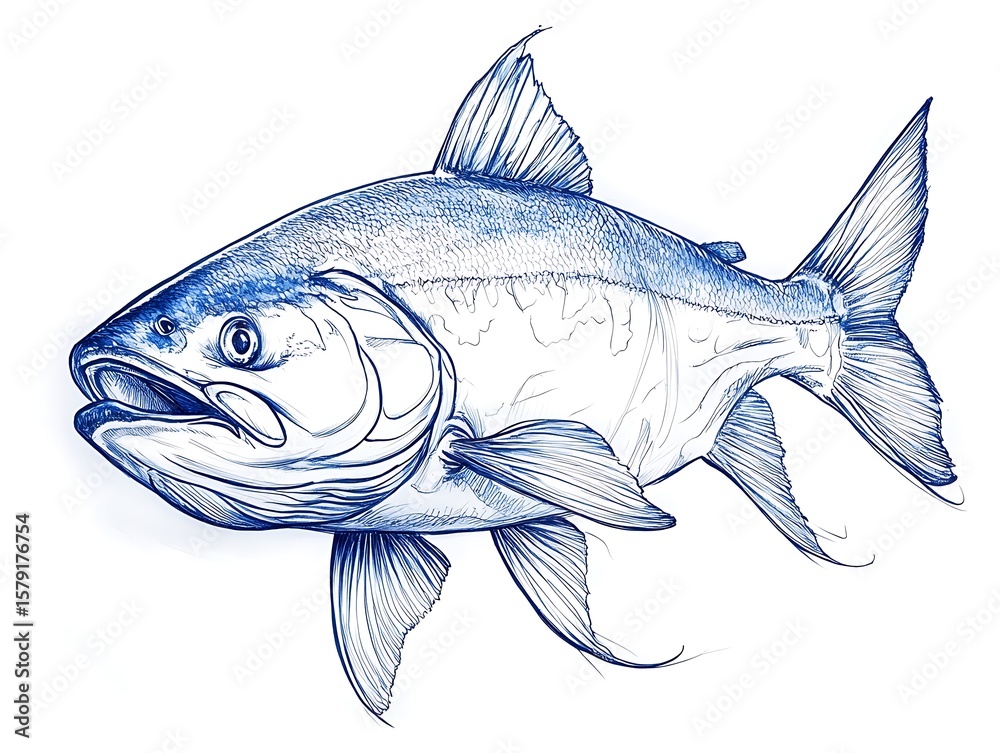 Fototapeta premium 青の魚影