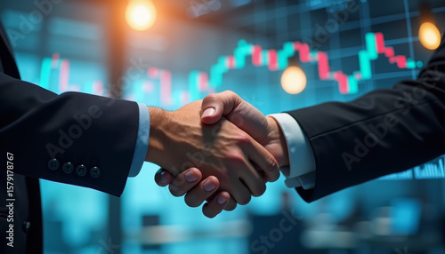 Business Meeting, Handshake, Corporate Office, Photo, Professional Environment, Close-Up, Partnership Agreement