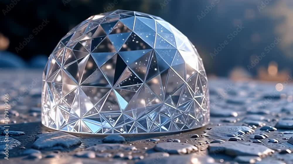 adenine close-up surge highlight intricate particular inside adenine clear bean twine inward disturbance muzzy conceptual reflection, where glittering aspect refract muffle light, create