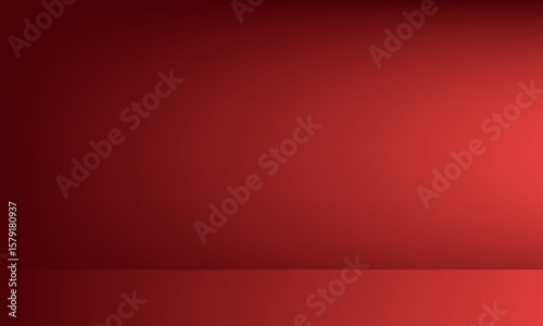 Red dark shade with light effect 3D room. Background