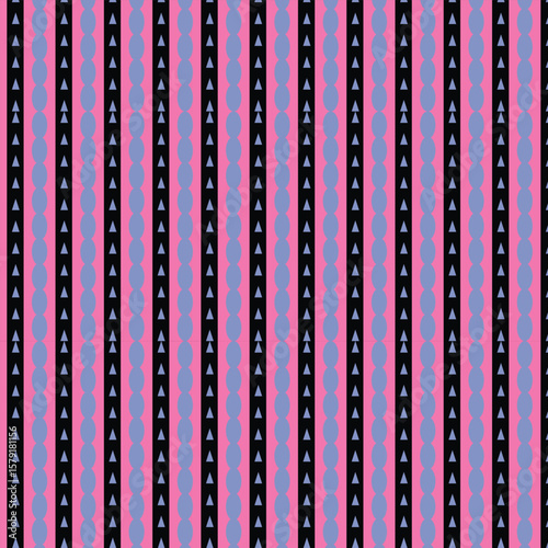 seamless geometric pattern with pink background