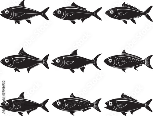 set of fish