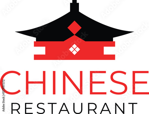 Chinese restaurant logo vector art