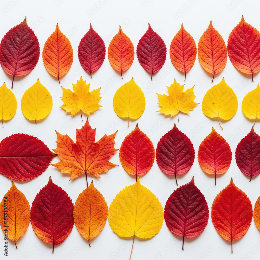 Obraz premium set of autumn leaves