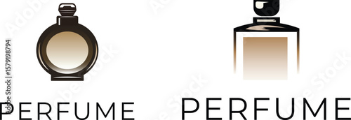 perfume logo design vector art