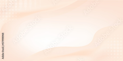 Abstract background with peach fuzz metaball shapes. Morphing organic blobs. Vector 3d illustration.