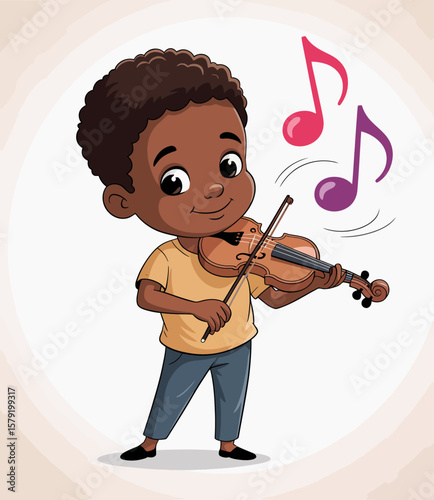 Boy Playing Violin