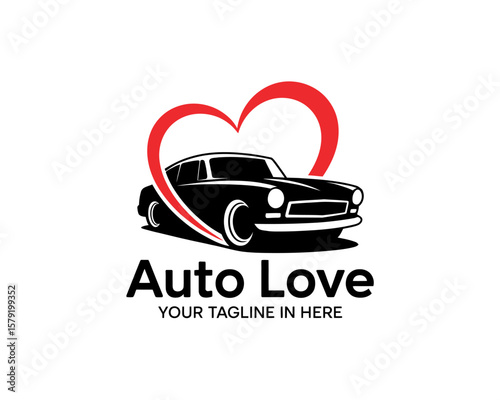 Car with Heart Logo