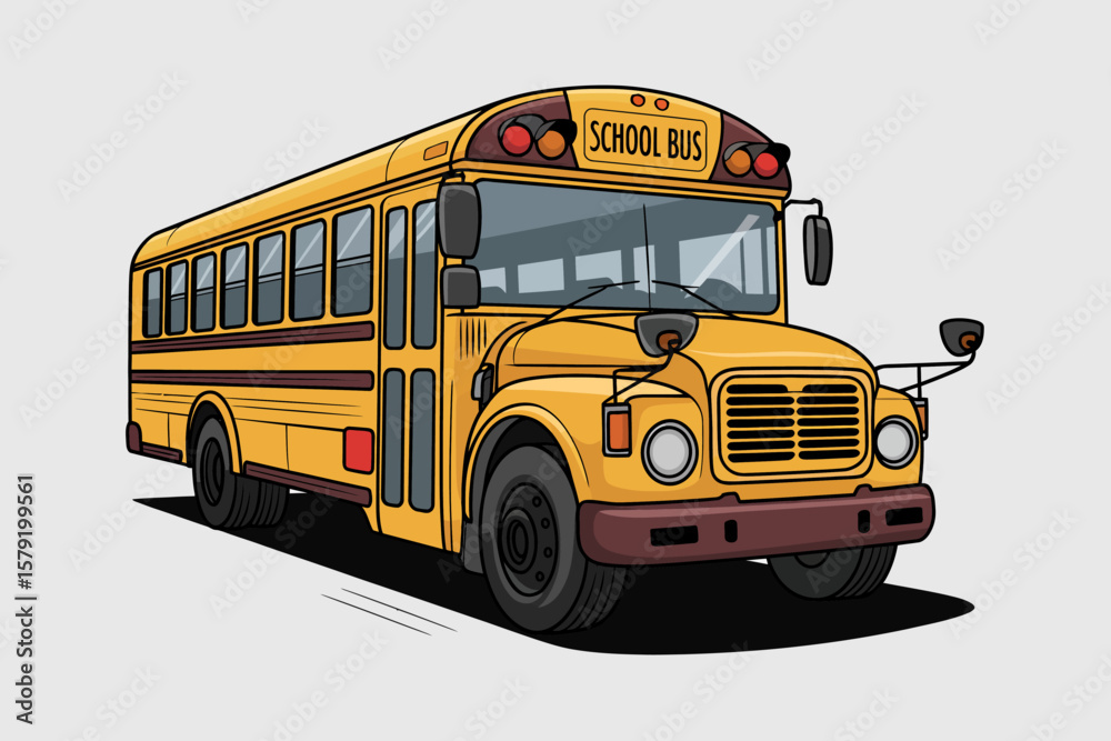 School Bus Icon School Bus Icon