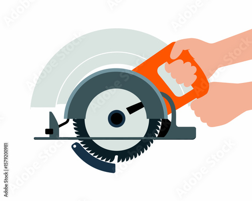 Circular Saw with Hand
