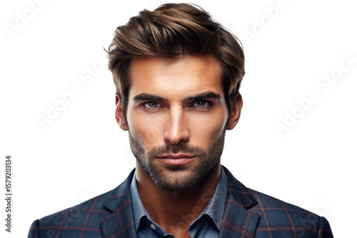 3D Rendering of beautiful, trending and realistic Man with white background