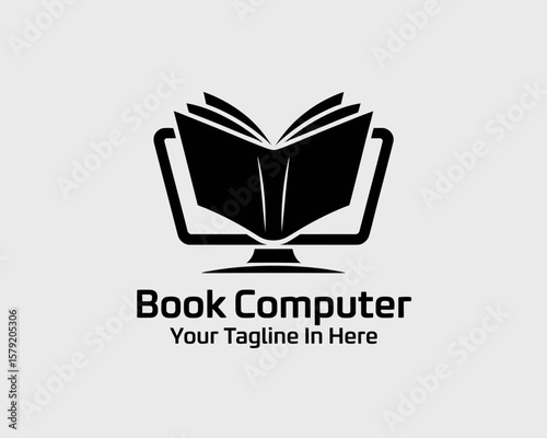 Book and Computer Concept Design