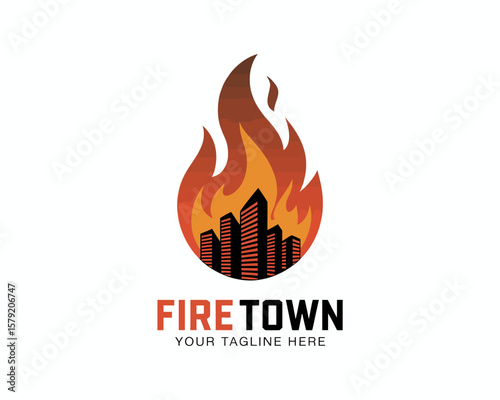 Fire Town Protection Logo