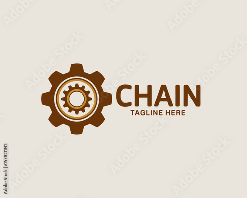 Gear Chain Logo Design
