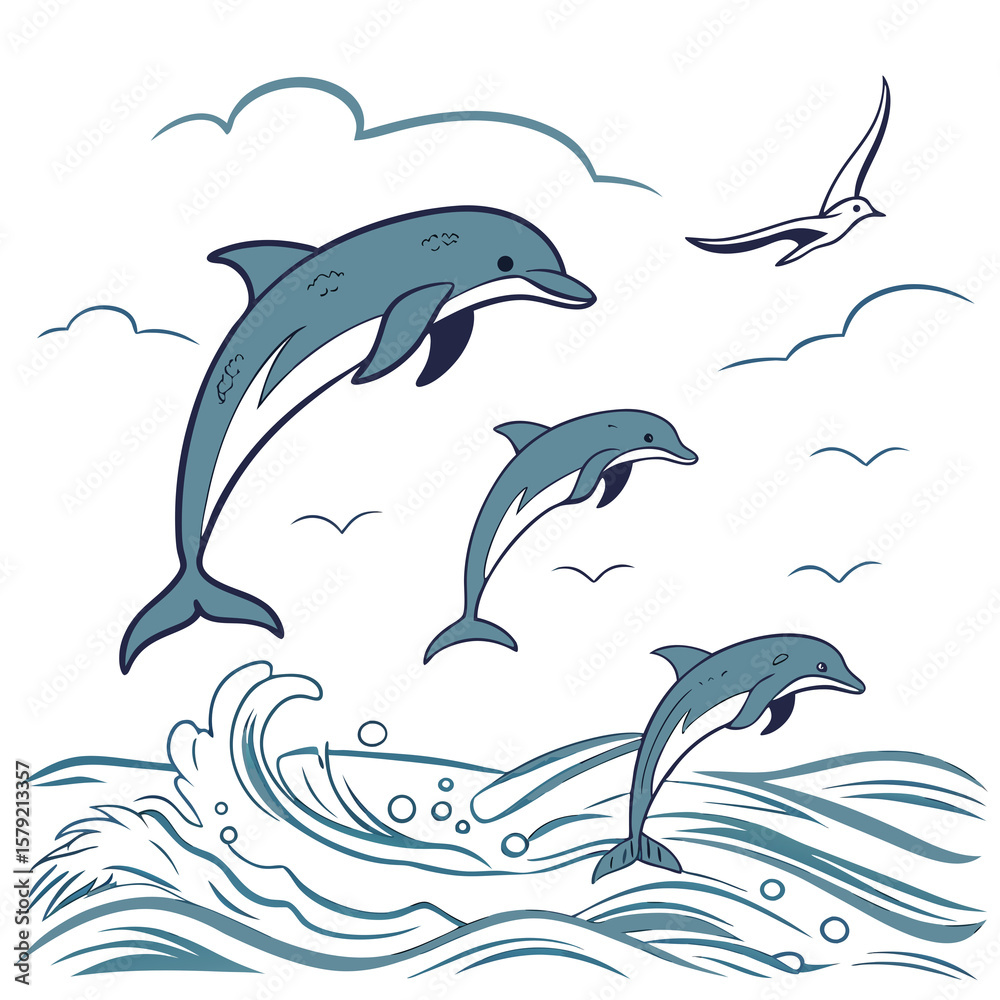 Fototapeta premium palm logo summer illustration