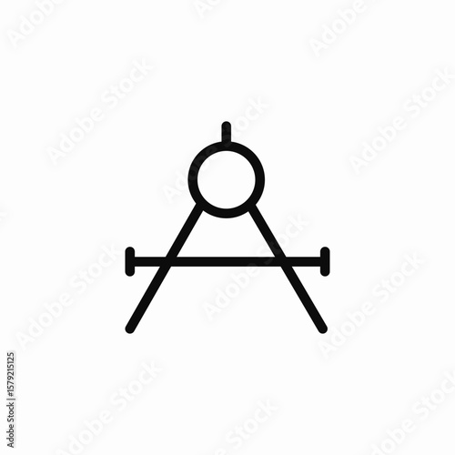 compass route icon sign vector