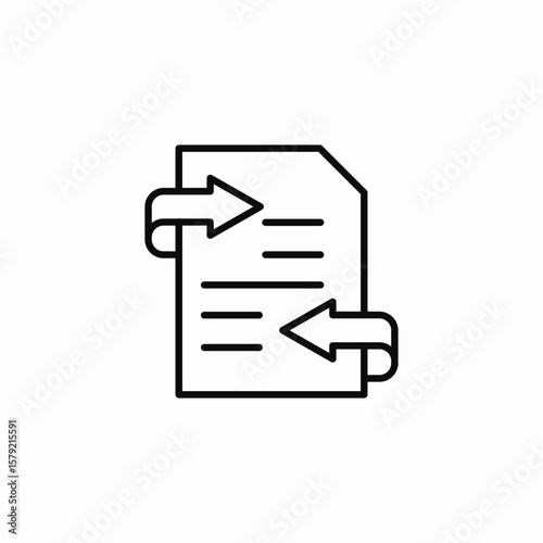 exchange converter text icon sign vector