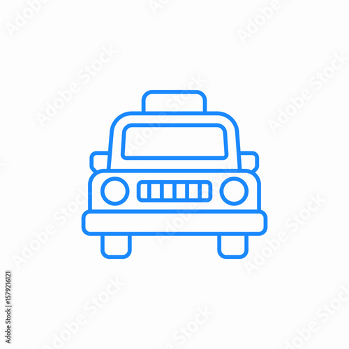 train taxi icon sign vector