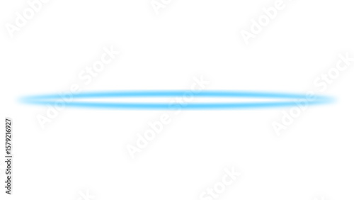 Blue light flare, Glowing blue flash light streak ray. Vector illustration.