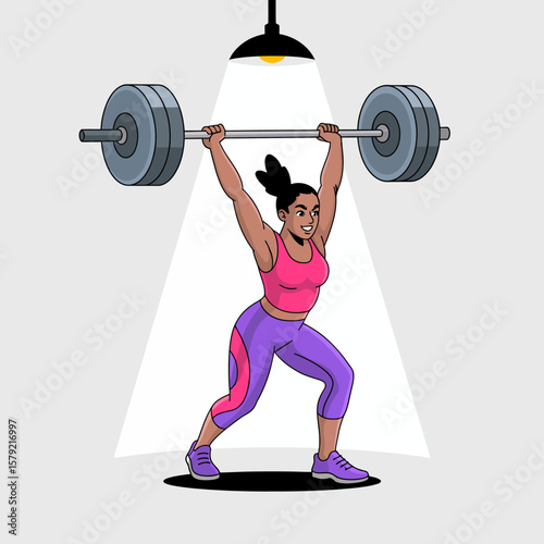 Weightlifting Illustration