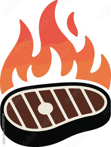 vector illustration of a hot dog