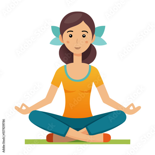 girl in yoga pose