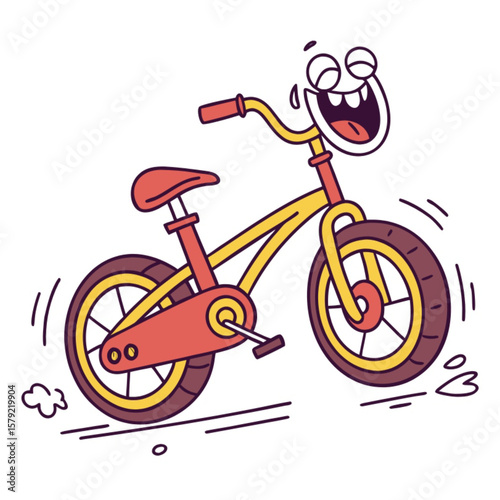 vector illustration of a bicycle
