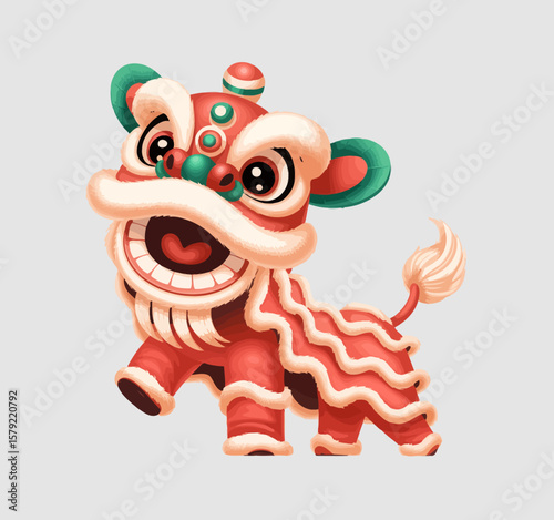 Chinese Lion Dance Costume