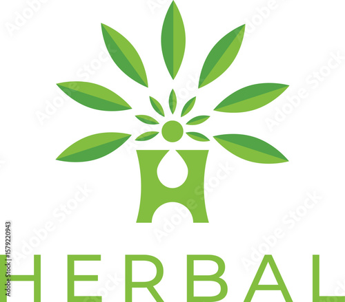  Herbal, natural medicine clinic logo