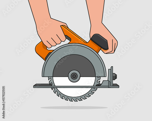 Circular Saw Illustration