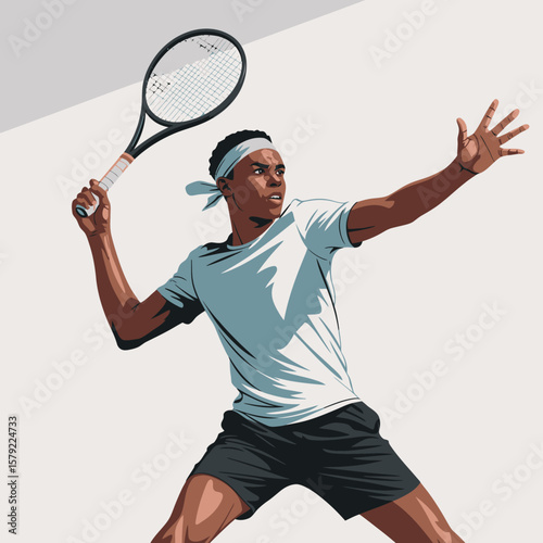 Tennis Action - Athlete's Power