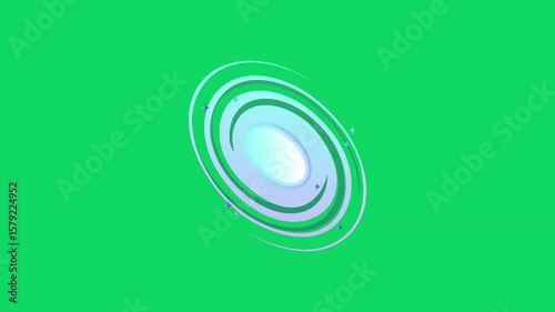 abstract green background with circles