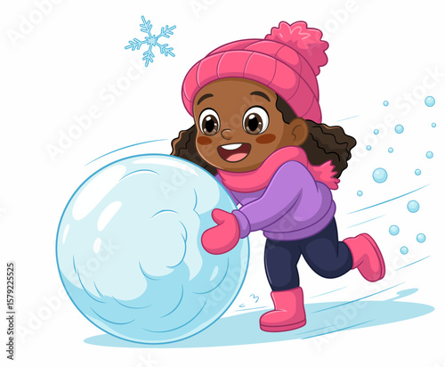 Snowball Fun in Winter