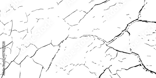 Cracked Earth, Telling a Story of How Nature’s Wrath Has Sculpted a Withered and Worn Terrain Over Centuries-Where Time and Erosion Meet: The Raw and Grunge-Textured Landscape of Dry
