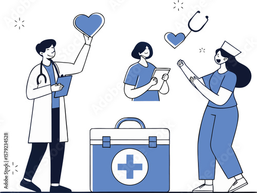Healthcare Professionals Doctors, Nurses, and Compassionate Care