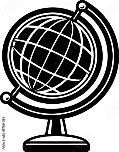 Simple black and white illustration of a glowing light bulb representing an idea