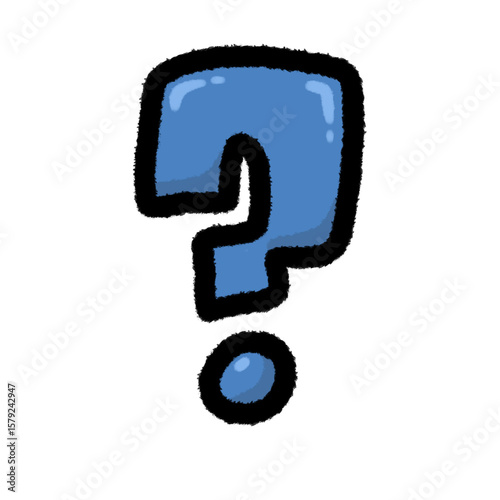 question ? png outline cute cartoon handwrite design clipart and lineart doodle element