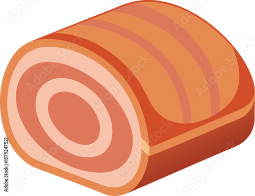 Fresh Produce Basket Collections Delicious Rolled Meat, Sliced and Ready to Serve, Perfect for Sandwiches or Charcuterie Boards