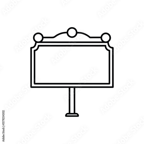 signboard line art