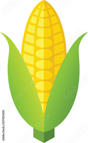 Fresh Produce Basket Collections Fresh, Juicy Corn on the Cob, Vibrant Yellow Kernels, Green Husks, Farm-Fresh, Healthy, Organic, Sweet...