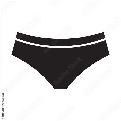 Simple black briefs with white trim for everyday comfort
