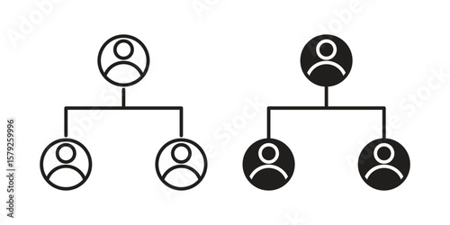 Coordinate icon outline and solid vector sign, linear pictograms