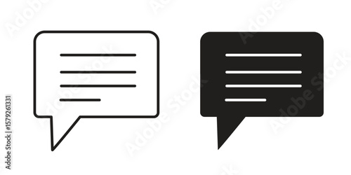 Feedback icon outline and solid vector sign, linear pictograms